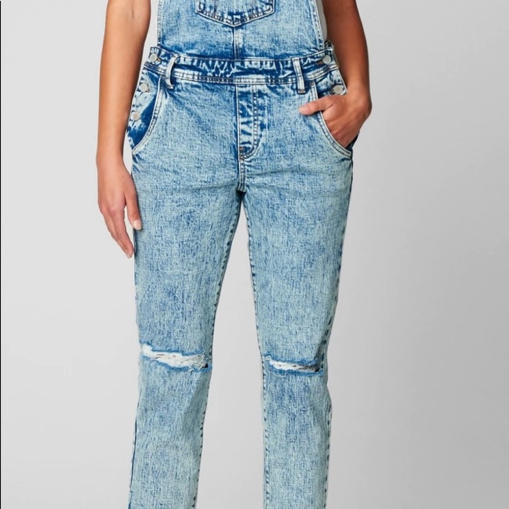 BlankNYC distressed Jean Overalls